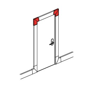 ANGLE PLAT B 40X12,5 BLANC