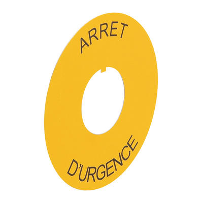 ETIQ D80 ARRET D'URGENCE