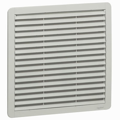 Ouïe d'aération plastique - IP54 - RAL 7035 - 325 x 325 mm