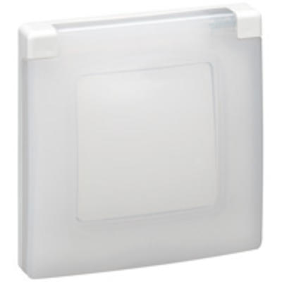 PLAQUE SIMPLE IP44/IK BLANC