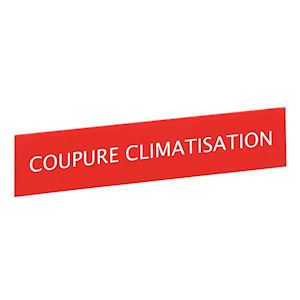 ETIQUETTE COUPURE CLIM