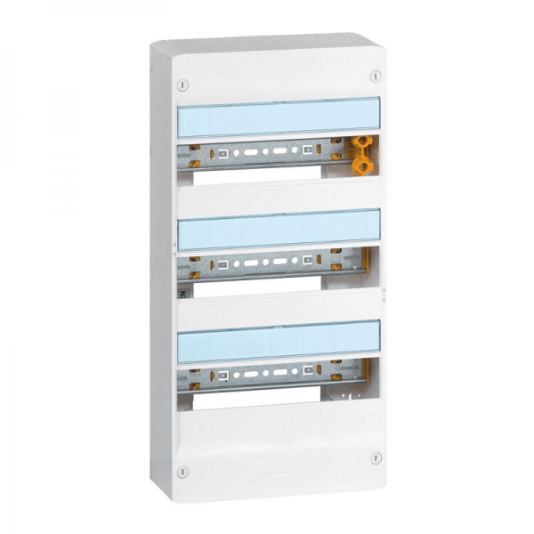 Coffret Drivia 13 modules - 3 rangées - IP30 - IK05 - Blanc RAL