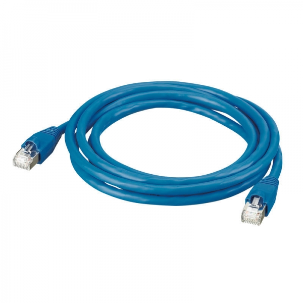 CORDON C6 SF/UTP PVC BLEU 1 M