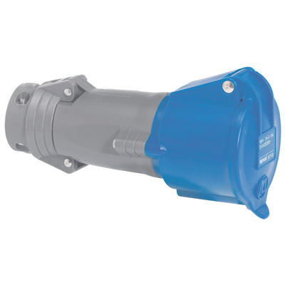 Prise mobile Hypra - IP44 - 32 A - 200/250 V~ - 2P+T - plast