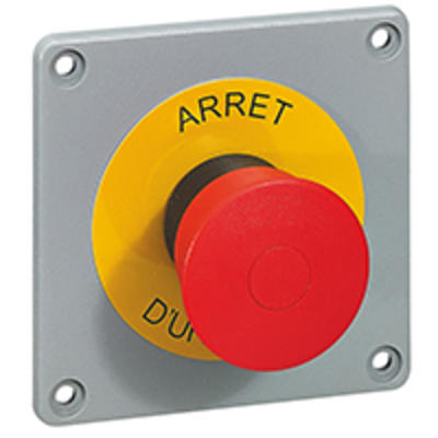 PLAQUE AVEC ARRET URGENCE