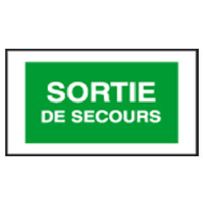 PLAQUE ARCOR SORTIE DE SECOUR