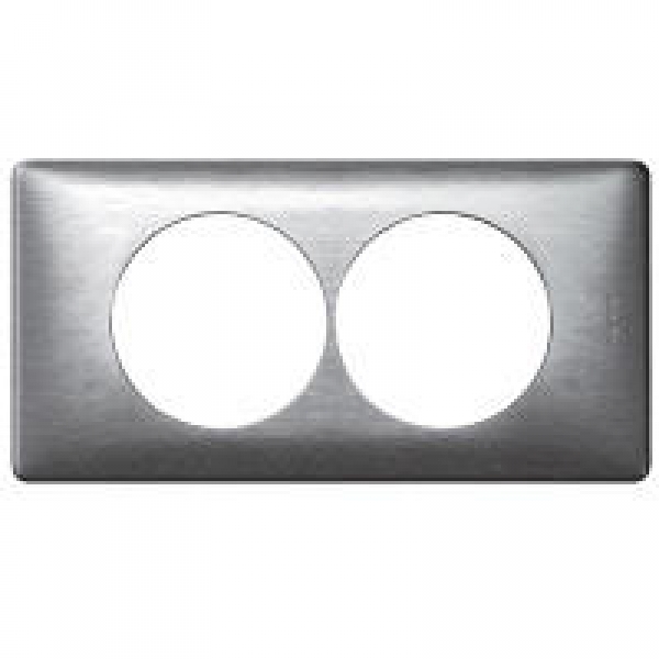 PLAQUE 2P 57MM ALUMINIUM