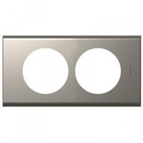 PLAQUE 2P 57MM NICKEL VELOURS