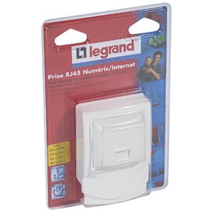 CADRE PRISE RJ45 BLANC