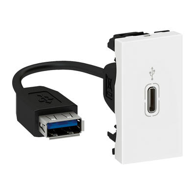 USB 3.1-C PRECO MOSAIC BLANC