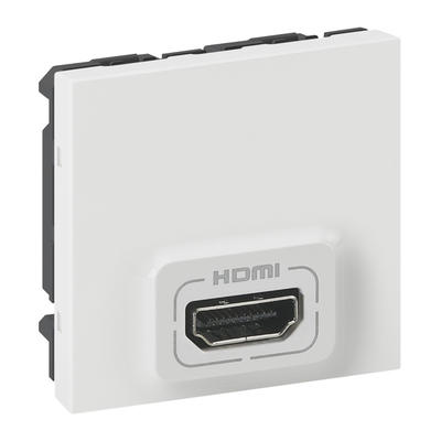 RECEPTEUR HDMI MOSAIC BLANC