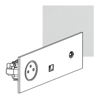 ART EBL 2P+T+RJ45 CAT6 FTP+TV