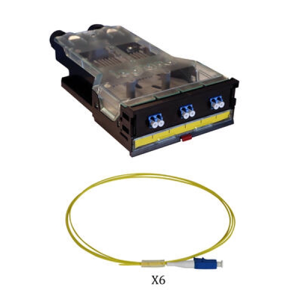 CASSETTE LC DUPLEX 6 FIBRES SM