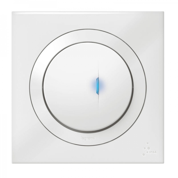 POUSSOIR LUM IP44 BLANC