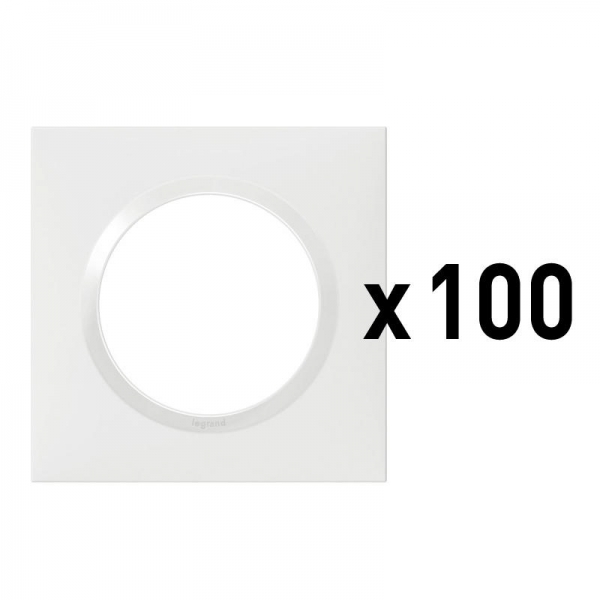 PLAQUE 1P BLANC X100