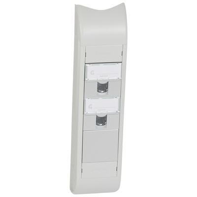 Bloc-colonne - 2xRJ45 Cat.6 FTP 90° + 1 obturateur 2 modules - A