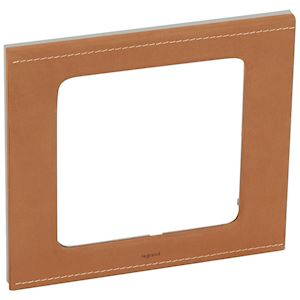 PLAQ MAT 2X2 POSTES CUIR CAMEL