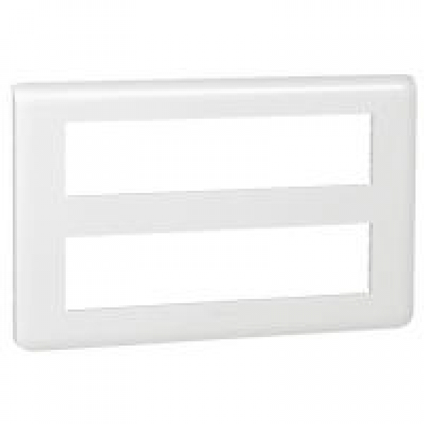 Plaque Programme Mosaic - 2x10 modules - horizontal - Blanc