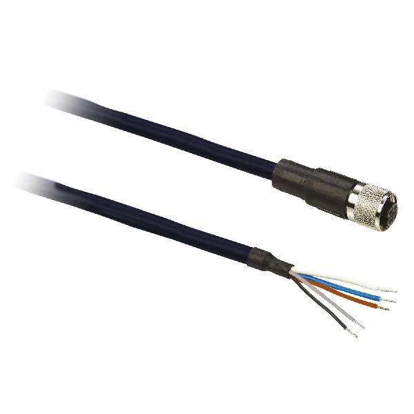 PRE WIRED CONNECT PVC M12 MALE STR 5 PINS