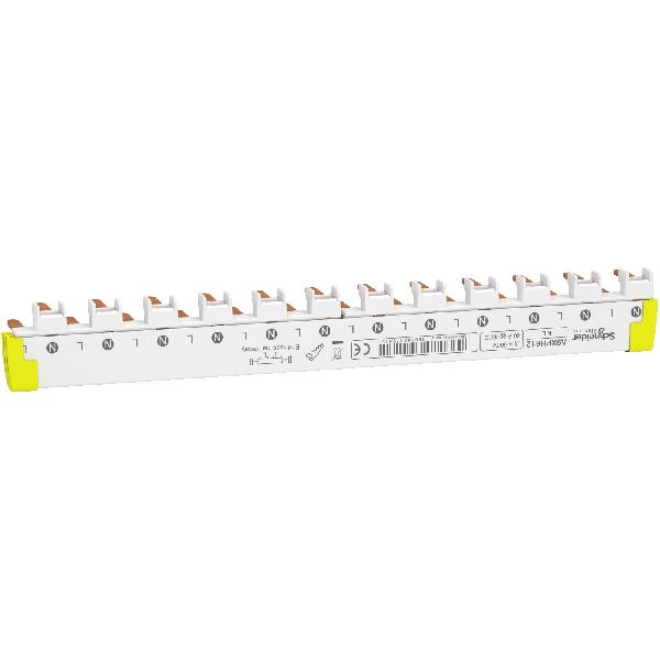 Acti 9 - comb busbar bottom - 1L+N - 9 mm pitch - 12 modules - 80A