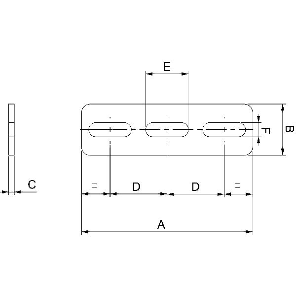 CONNECT. RAIL C UR 130X36