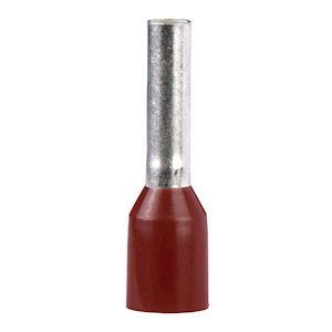 Embout long 10mm² marron NF