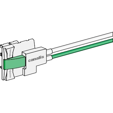 connect.dér.16A L1+N+PE+bus 1m