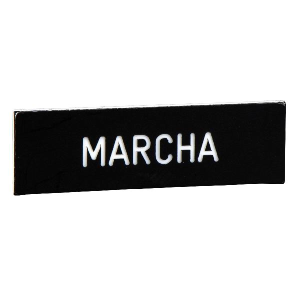 marked legend 8 x 27 mm for legend holder 30 x 40 mm - MARCHA