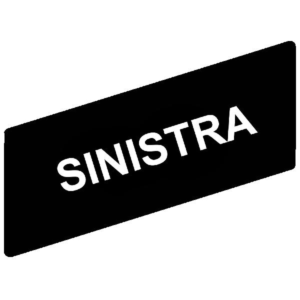 marked legend 8 x 27 mm for legend holder 30 x 40 mm - SINISTRA