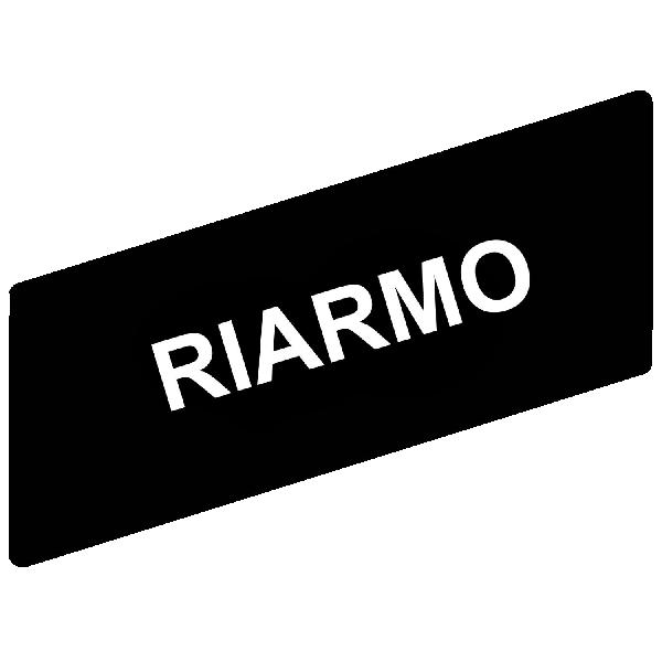 marked legend 8 x 27 mm for legend holder 30 x 40 mm - RIARMO