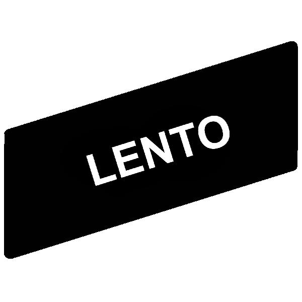 marked legend 8 x 27 mm for legend holder 30 x 40 mm - LENTO