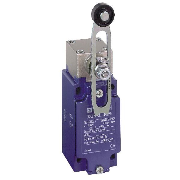 limit switch XCKJ - steel roller lever - 1NC+1NO - snap action