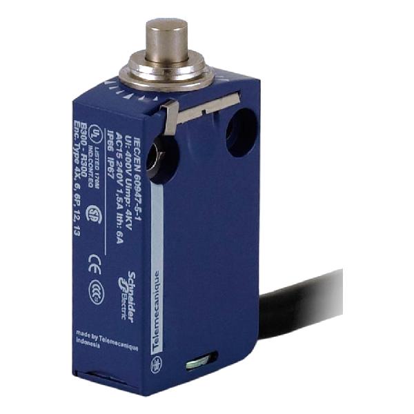 limit switch XCM-D - 1 NO + 1NC - spring return roller plunger