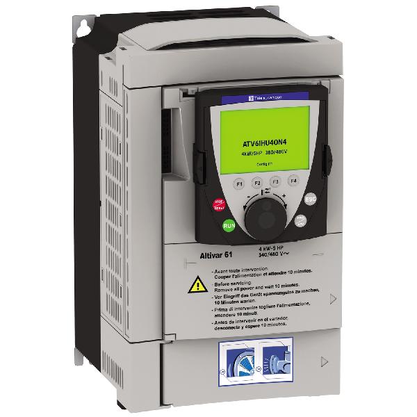 variable speed drive ATV61 - 0.75kW 1HP - 200...240V - IP20 - reinforced