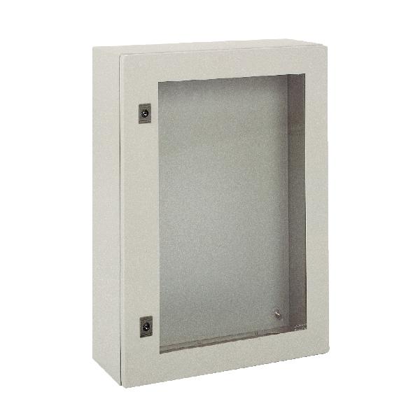 Spacial CRN Porte trans. ss plaque de montage H1000xW600xD250 IP66 IK10 RAL7035