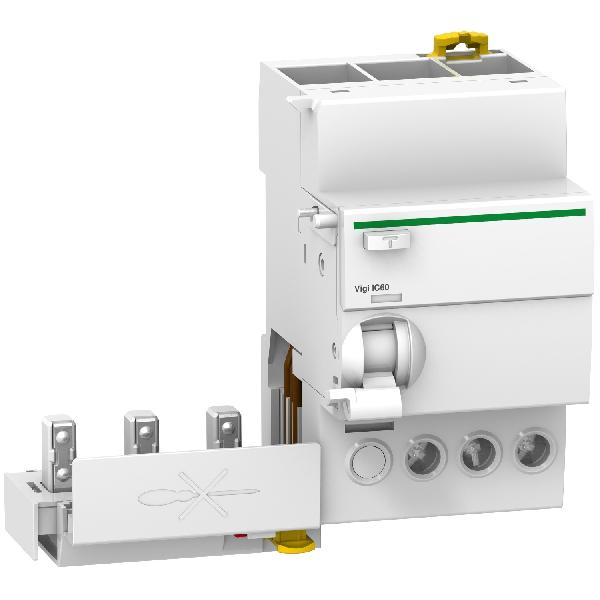 BLOC DIF iC60 - blocs additifs mis à la terre - 3P - 25 A - 100 mA - type A