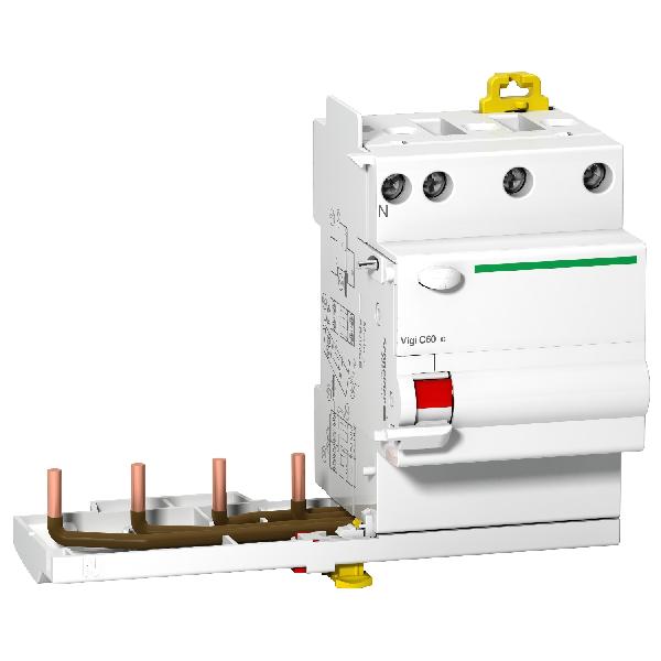 C60 - earth leakage add-on block - Vigi C60c - 4P - 63A - 30mA