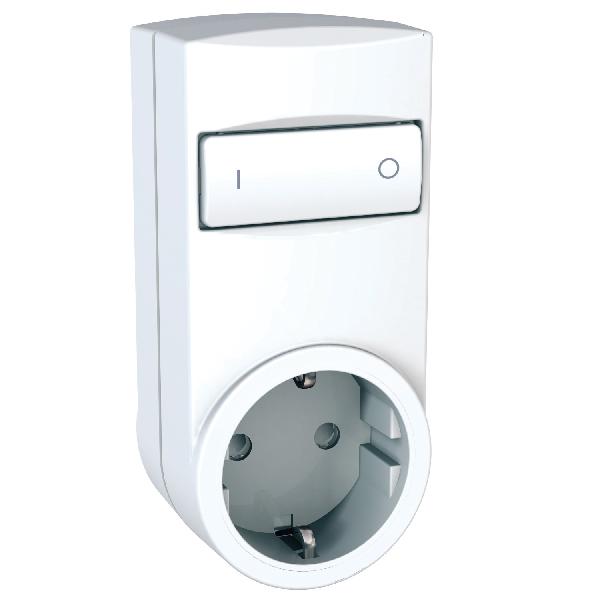 Odace/Unica Wireless - mobile socket-outlet relay - 2P+E, DE - 230 VAC - white