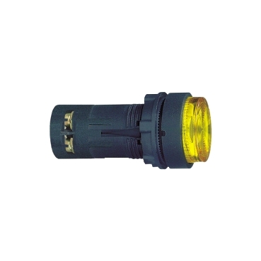 BOUTON POUSS LUMIN jaune diam 22 pousserpousser 250 V 1F