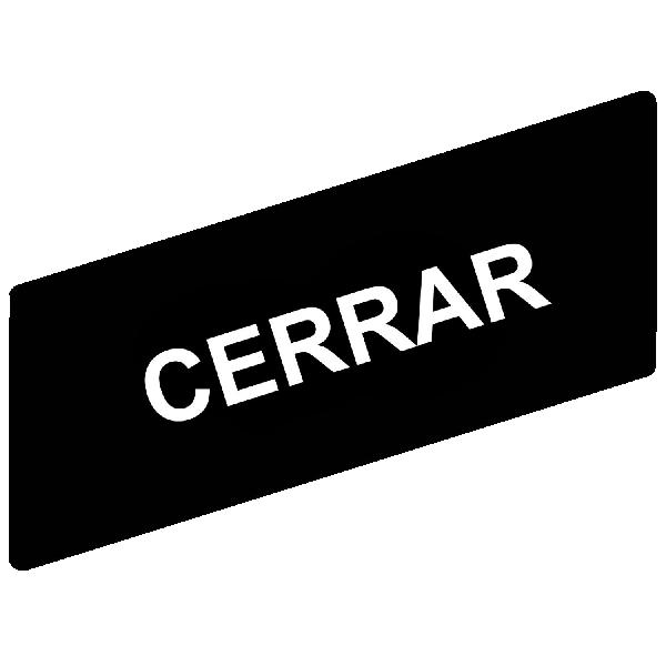 marked legend 8 x 27 mm for legend holder 30 x 40 mm - CERRAR