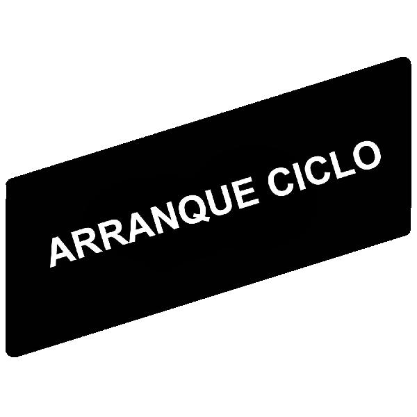 marked legend 8 x 27 mm for legend holder 30 x 40 mm - ARRANQUE CICLO