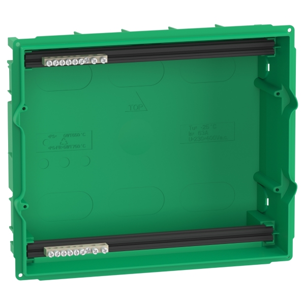 Mini Pragma enclosure base - 1 x 12 modules - for flush mounting