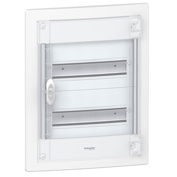 Pragma flush enclosure - IP40 - 2 x 13 modules - transparent door