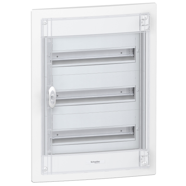 Pragma flush enclosure - IP40 - 3 x 18 modules - transparent door