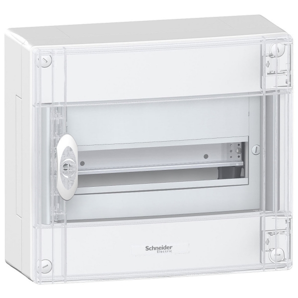 Pragma surface enclosure - IP30 - 1 x 13 modules - transparent door