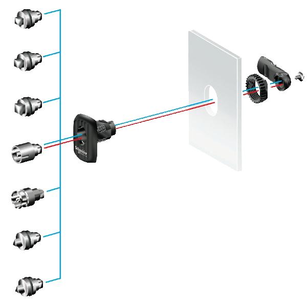 INSERT CARRE MALE 6 P-S3D