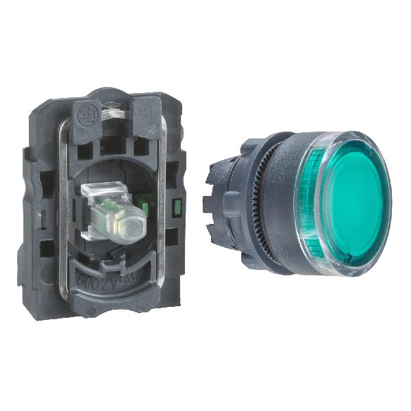 illuminated push button LED 120V AC