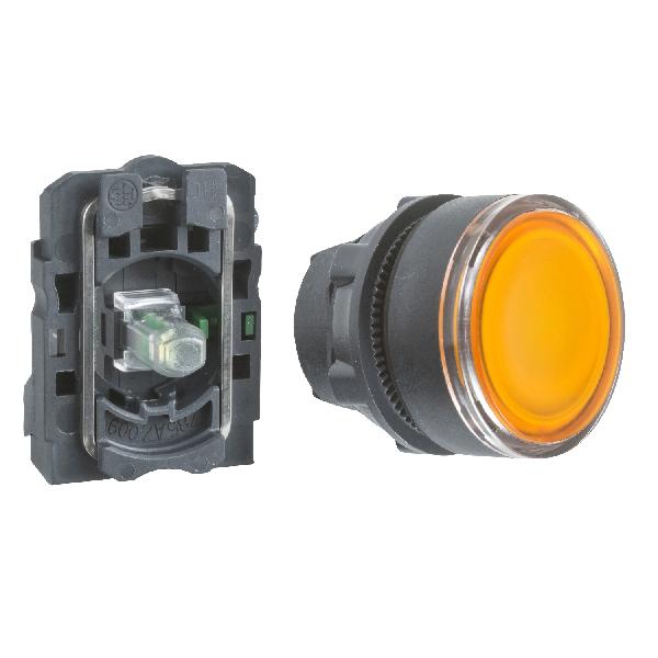 illuminated push button LED 120V AC