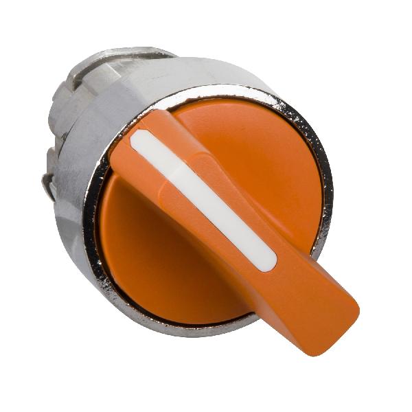 orange selector switch head Ø22 2-position stay put