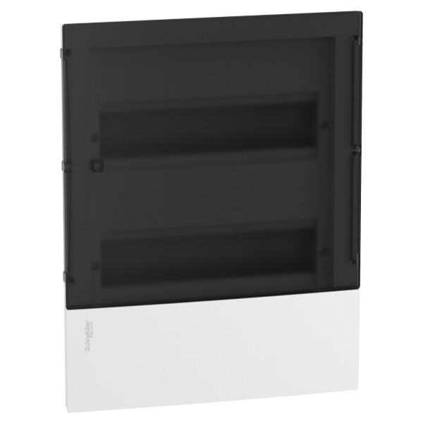 mini Pragma recessed enclosure - 2 x 12 modules - smoked door